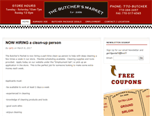 Tablet Screenshot of butchersmarket.com